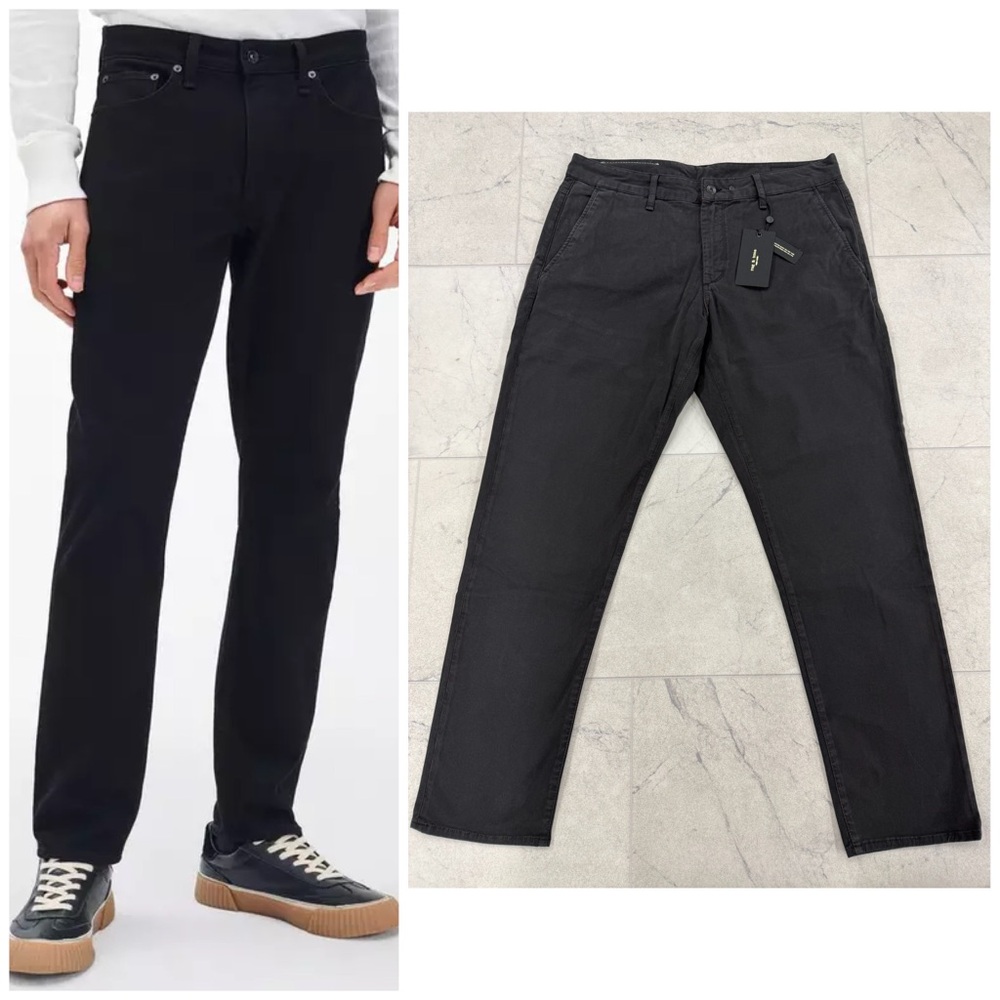 (RR-33) Rag & Bone Fit 3 Athletic Fit Jean In Jet Black